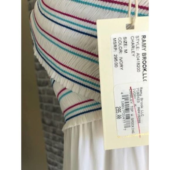 NWT RAMY BROOK WHITE CHARLEY TOP SIZE MEDIUM - Picture 5 of 5